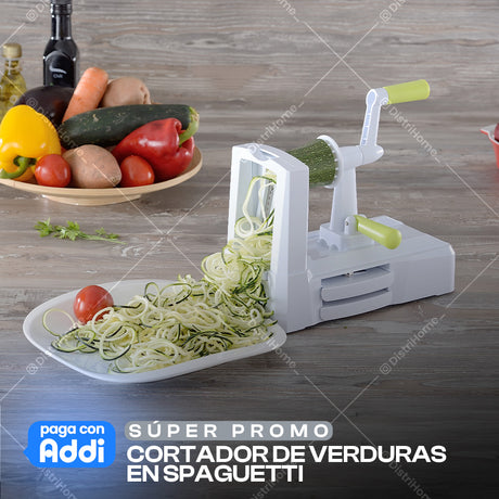 CORTADOR DE VERDURAS EN SPAGUETTI HOGAR