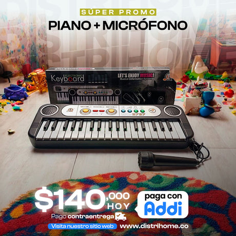 PIANO + MICROFONO KIDS