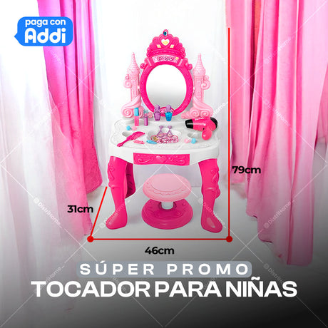 TOCADOR CASTILLO PARA NIÑAS KIDS