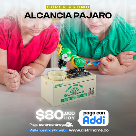 Alcancía en forma de pajaro KIDS