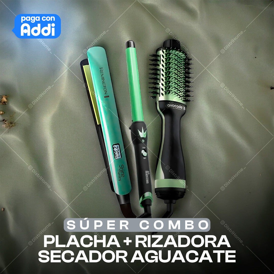 Plancha fashion de cabello de aguacate